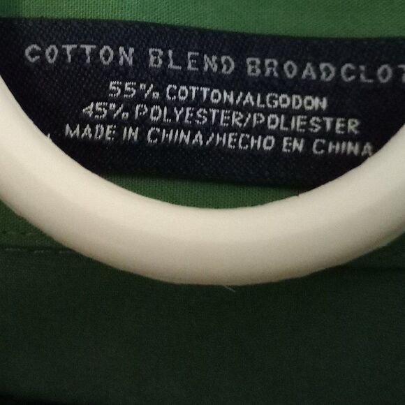 Stafford Green button down short sleeve shirt - Picture 3 of 6